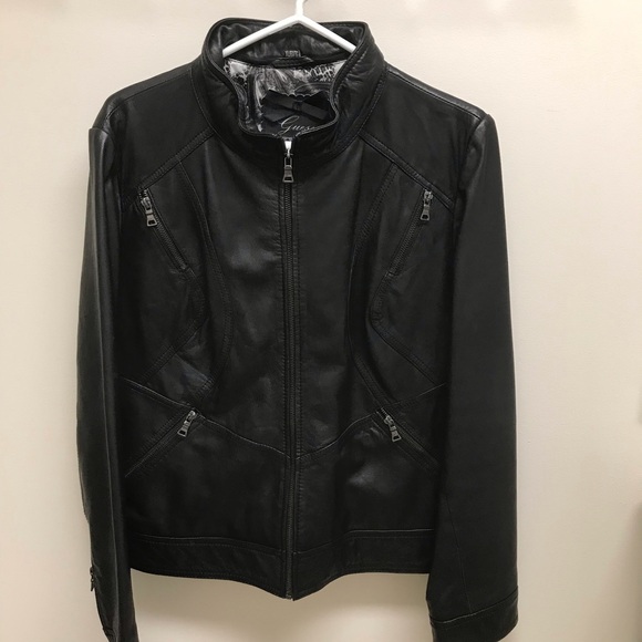 Guess Jackets & Blazers - Guess Soft Genuine Leather Jacket